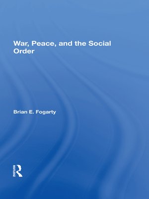 cover image of War, Peace, and the Social Order